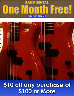 Guitar sales - Tampa Bay, FL - Paragon Music - $10 off any purchase of $100 or More